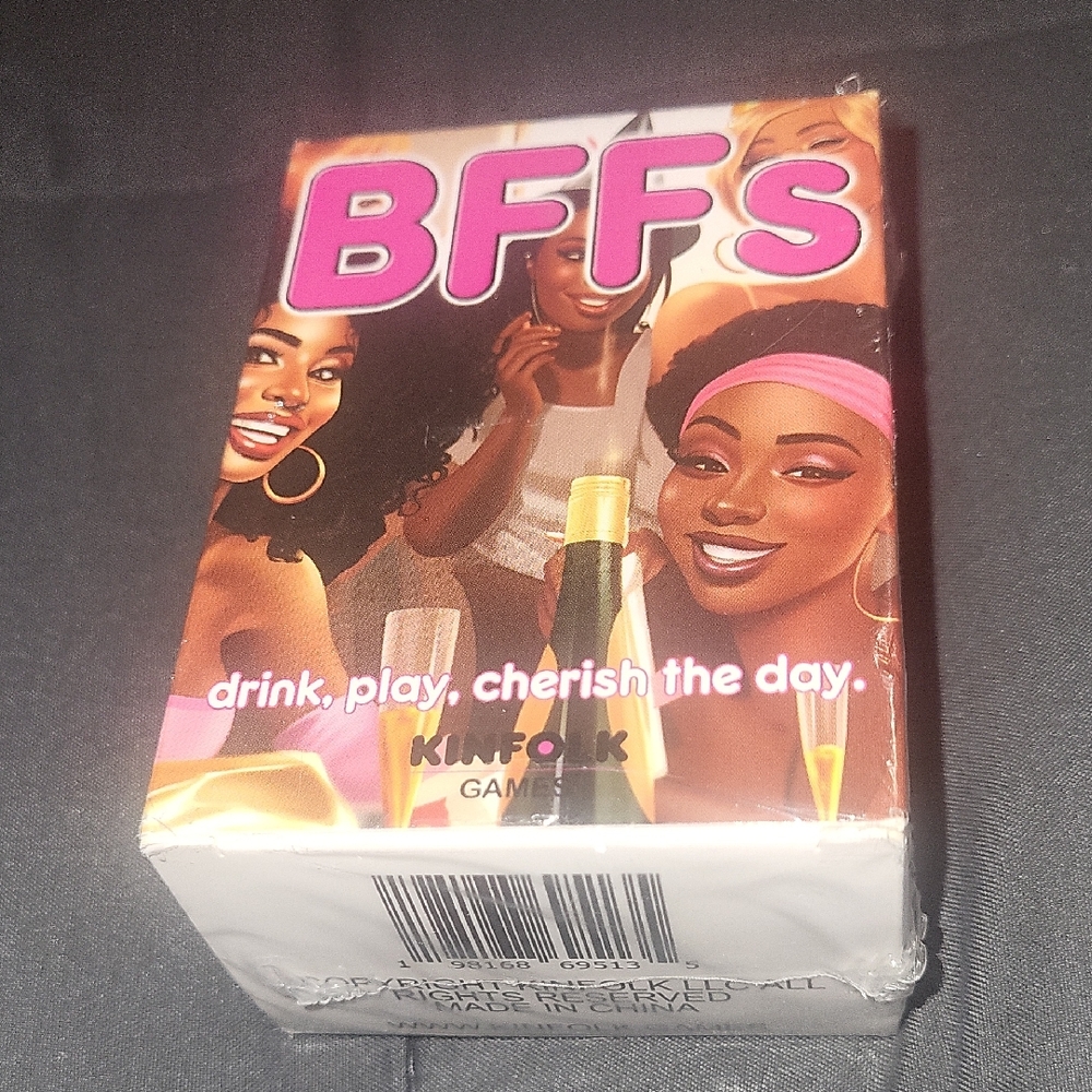 Folk BFFs Card Game – Pink & Gold Illustrated Box